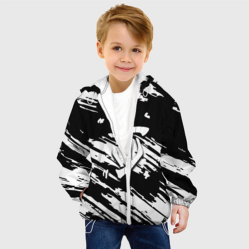 Детская куртка Doom краски полосы / 3D-Белый – фото 4