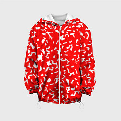 Детская куртка Красный яркий камуфляж