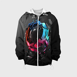 Куртка с капюшоном детская Abstract graphics, цвет: 3D-белый