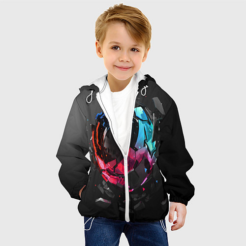 Детская куртка Abstract graphics / 3D-Белый – фото 4