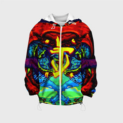 Куртка с капюшоном детская Doom hyper monster, цвет: 3D-белый