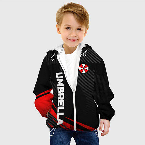 Детская куртка Umbrella - спорт / 3D-Белый – фото 4
