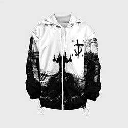 Куртка с капюшоном детская Doom демон марса, цвет: 3D-белый