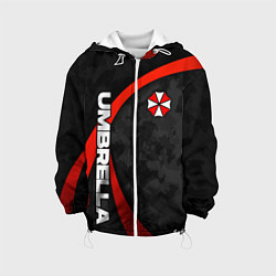 Куртка с капюшоном детская Umbrella - камуфляж, цвет: 3D-белый