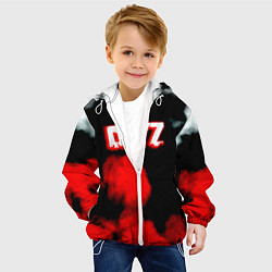 Куртка с капюшоном детская Dayz дым текстура, цвет: 3D-белый — фото 2