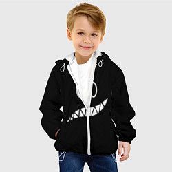Куртка с капюшоном детская Двойная эмоция, цвет: 3D-белый — фото 2