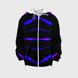 Детская куртка Color black neon stripes