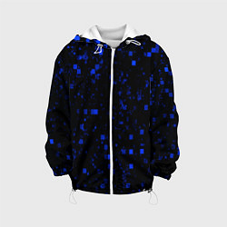 Куртка с капюшоном детская Color blue khaki, цвет: 3D-белый