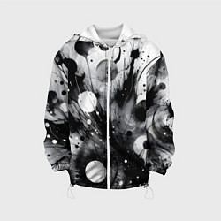 Детская куртка Абстрактная чёрно-белая композиция