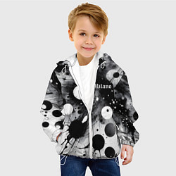 Куртка с капюшоном детская Abstract fantasy pattern - Milano, цвет: 3D-белый — фото 2