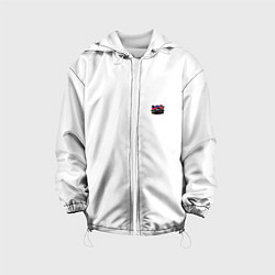 Куртка с капюшоном детская Mercedes amg, цвет: 3D-белый