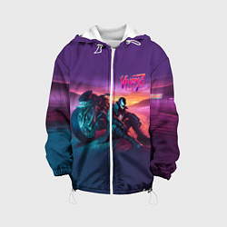 Детская куртка Venom near his motorcycle - ai art fantasy