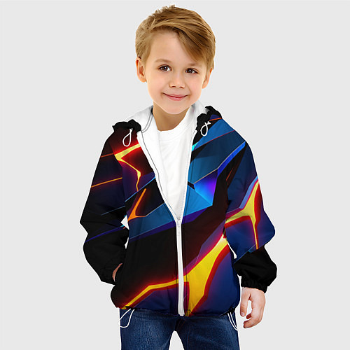 Детская куртка Галактический / 3D-Белый – фото 4