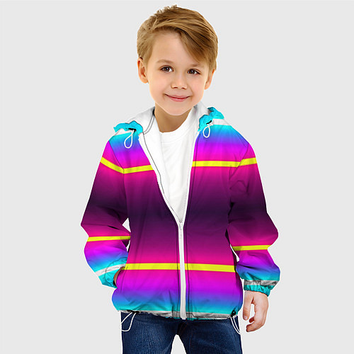Детская куртка Color neon / 3D-Белый – фото 4