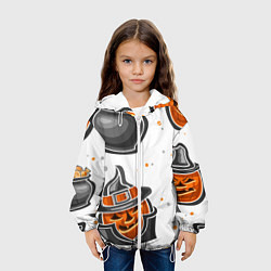 Куртка с капюшоном детская Candy halloween, цвет: 3D-белый — фото 2
