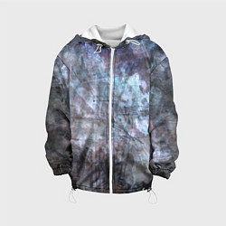 Детская куртка Абстракция - gray-blue hurricane