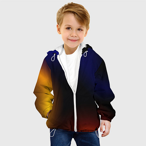 Детская куртка Color black red blue / 3D-Белый – фото 4