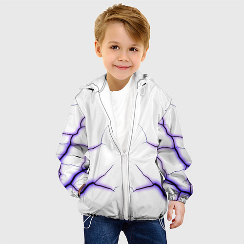Детская куртка Color white purple / 3D-Белый – фото 4