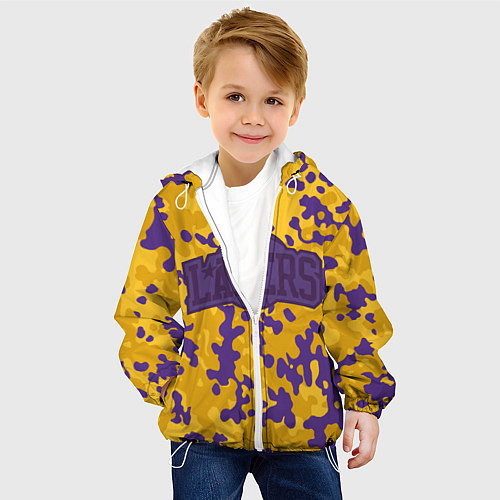 Детская куртка NBA LA Lakers / 3D-Белый – фото 4