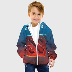 Куртка с капюшоном детская Dota 2: Symbol, цвет: 3D-белый — фото 2