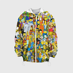 Куртка с капюшоном детская Simpsons Stories, цвет: 3D-белый