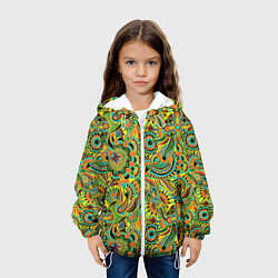 Куртка с капюшоном детская Узор, цвет: 3D-белый — фото 2