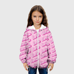 Куртка с капюшоном детская Barbie Pattern, цвет: 3D-белый — фото 2
