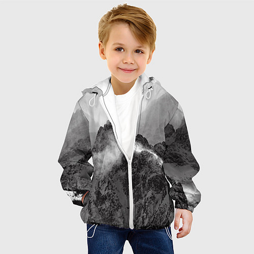 Детская куртка Горы / 3D-Белый – фото 4