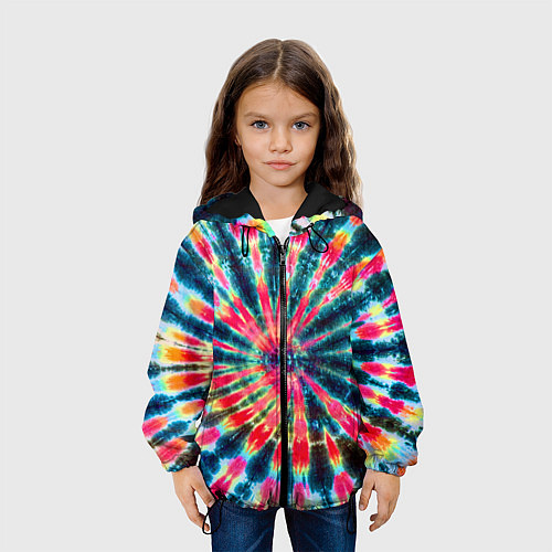 Детская куртка Tie dye / 3D-Черный – фото 3