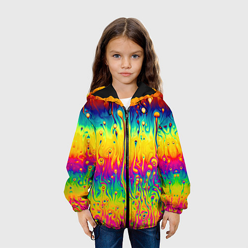Детская куртка Tie dye / 3D-Черный – фото 3