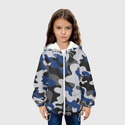 Куртка с капюшоном детская Зимний камуфляж, цвет: 3D-белый — фото 2