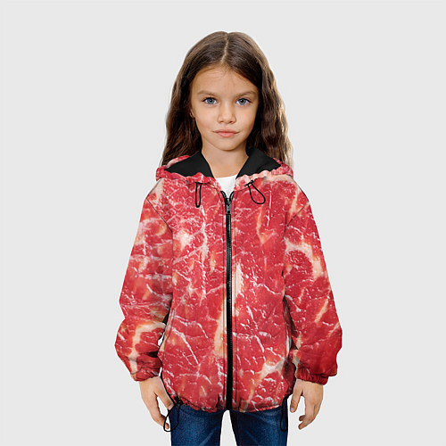 Детская куртка Мясо / 3D-Черный – фото 3