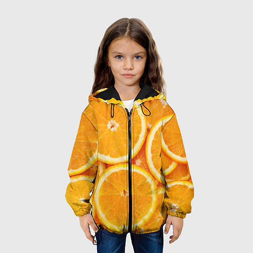 Детская куртка Апельсинчик / 3D-Черный – фото 3