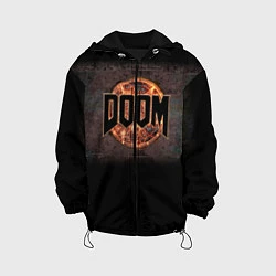 Куртка с капюшоном детская DOOM Fire, цвет: 3D-черный