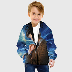 Куртка с капюшоном детская 11th Doctor Who, цвет: 3D-черный — фото 2