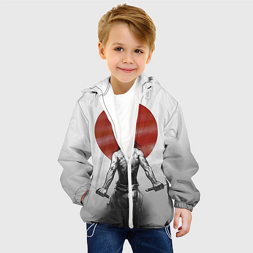 Детская куртка Ярость самурая / 3D-Белый – фото 4