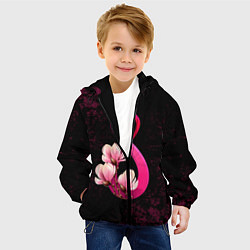 Куртка с капюшоном детская 8 марта, цвет: 3D-черный — фото 2