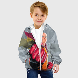 Куртка с капюшоном детская One Punch Man Fist, цвет: 3D-белый — фото 2