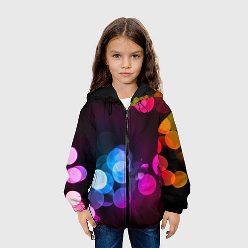 Детская куртка Light Spots / 3D-Черный – фото 3