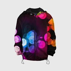 Куртка с капюшоном детская Light Spots, цвет: 3D-черный