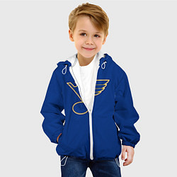 Куртка с капюшоном детская St Louis Blues: Tarasenko 91, цвет: 3D-белый — фото 2
