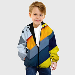 Куртка с капюшоном детская Геометрия, цвет: 3D-черный — фото 2