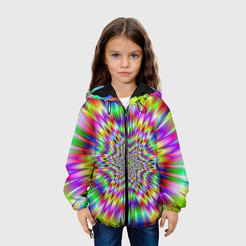 Детская куртка Спектральная иллюзия / 3D-Черный – фото 3