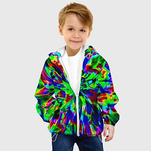 Детская куртка Оксид красок / 3D-Белый – фото 4