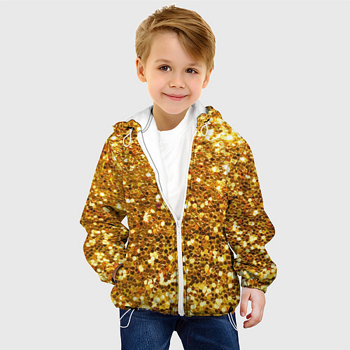 Детская куртка Золотое мерцание / 3D-Белый – фото 4