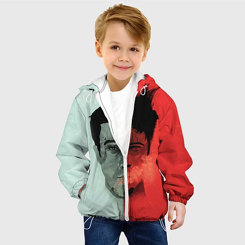 Детская куртка Norton: White & Red / 3D-Белый – фото 4