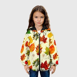 Куртка с капюшоном детская Осень, цвет: 3D-черный — фото 2