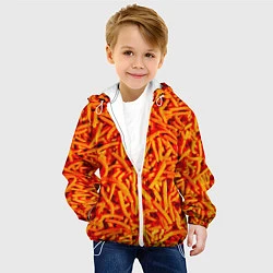 Куртка с капюшоном детская Морковь, цвет: 3D-белый — фото 2