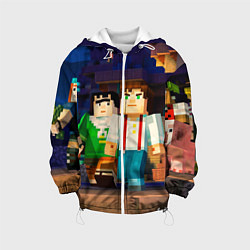 Куртка с капюшоном детская Minecraft Men's, цвет: 3D-белый