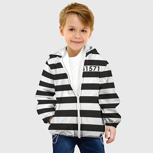 Детская куртка Заключенный / 3D-Белый – фото 4